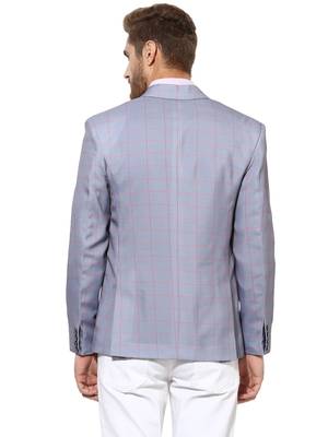 Multicolor Plain Blended Cotton Stitched Men Blazers 5