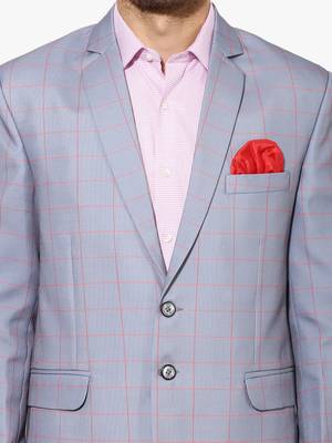 Multicolor Plain Blended Cotton Stitched Men Blazers 6
