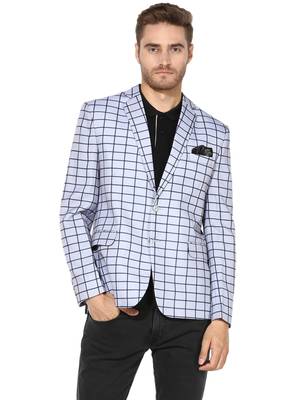 Multicolor Plain Blended Cotton Stitched Men Blazers 1