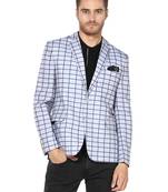 Multicolor Plain Blended Cotton Stitched Men Blazers