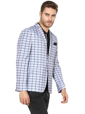Multicolor Plain Blended Cotton Stitched Men Blazers 3