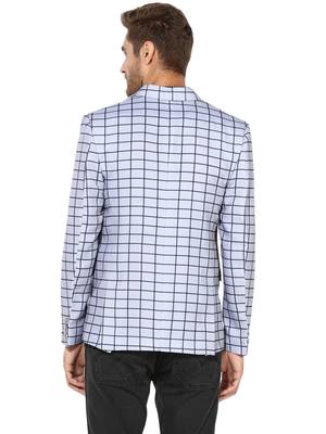 Multicolor Plain Blended Cotton Stitched Men Blazers 5