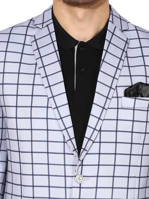 Multicolor Plain Blended Cotton Stitched Men Blazers 6