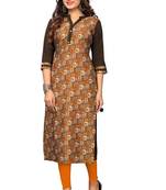  Multi Color Heavy American Crepe  Stitched Kurti