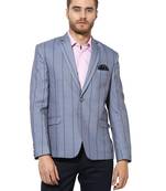 Multicolor Plain Blended Cotton Stitched Men Blazers