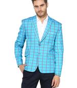 Multicolor Plain Blended Cotton Stitched Men Blazers