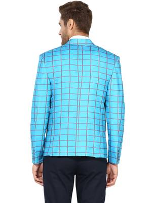 Multicolor Plain Blended Cotton Stitched Men Blazers 5