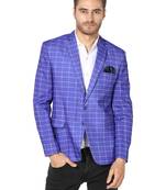 Multicolor Plain Blended Cotton Stitched Men Blazers