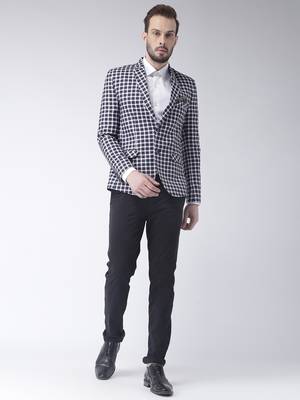 Multicolor Plain Polyester Stitched Men Blazers 2