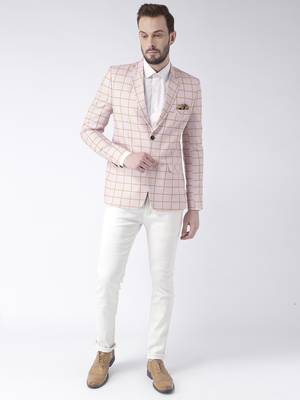Multicolor Plain Polyester Stitched Men Blazers 2