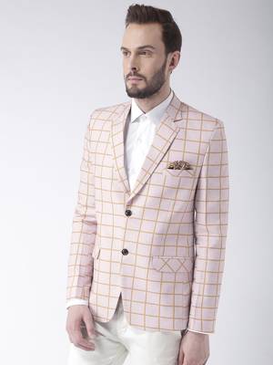 Multicolor Plain Polyester Stitched Men Blazers 3