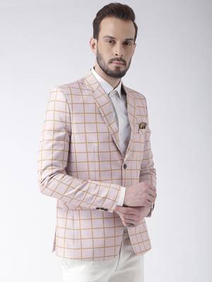 Multicolor Plain Polyester Stitched Men Blazers 4