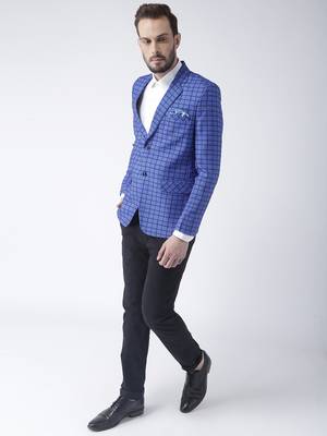 Multicolor Plain Polyester Stitched Men Blazers 2