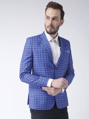 Multicolor Plain Polyester Stitched Men Blazers 4