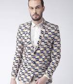multicolor Printed Polyester stitched men-blazers