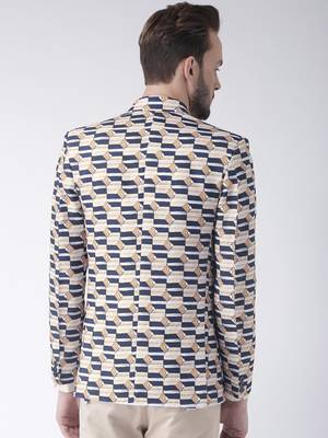 multicolor Printed Polyester stitched men-blazers 5
