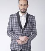 Multicolor Printed Polyester Stitched Men Blazers