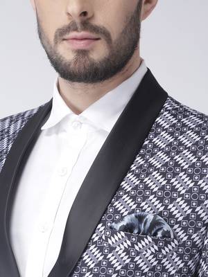 Multicolor Printed Polyester Stitched Men Blazers 6