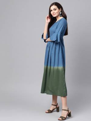 Blue & Green Ombre Maxi 2
