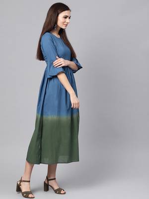 Blue & Green Ombre Maxi 4