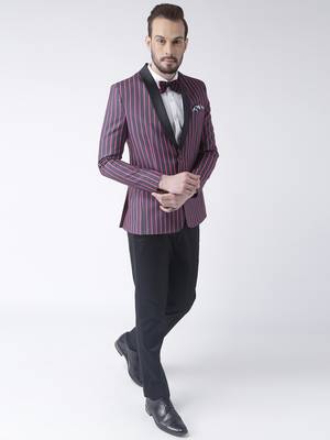 Multicolor Plain Polyester Stitched Men Blazers 2