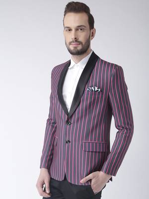 Multicolor Plain Polyester Stitched Men Blazers 3