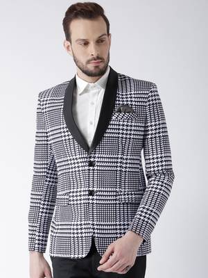 Multicolor Printed Polyester Stitched Men Blazers 1