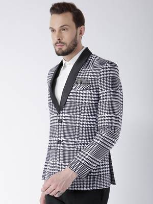 Multicolor Printed Polyester Stitched Men Blazers 3