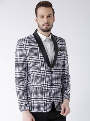 Multicolor Printed Polyester Stitched Men Blazers 4