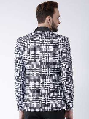 Multicolor Printed Polyester Stitched Men Blazers 5
