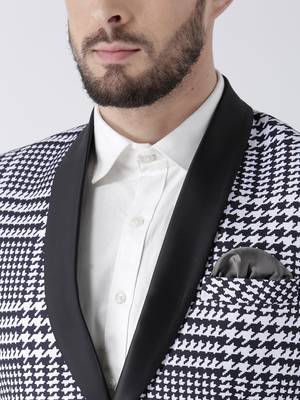 Multicolor Printed Polyester Stitched Men Blazers 6