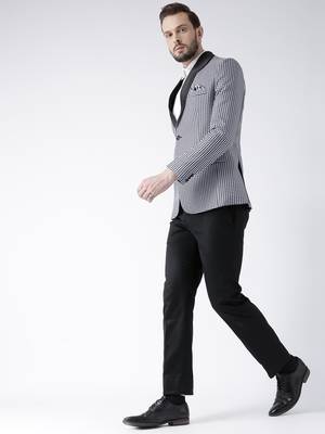 Multicolor Printed Polyester Stitched Men Blazers 2