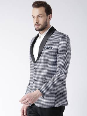 Multicolor Printed Polyester Stitched Men Blazers 3