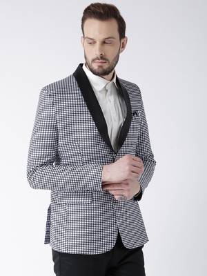 Multicolor Printed Polyester Stitched Men Blazers 4