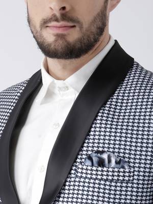 Multicolor Printed Polyester Stitched Men Blazers 6