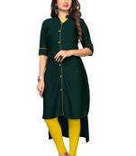  Green Color Reyon 14KG  Stitched Kurti