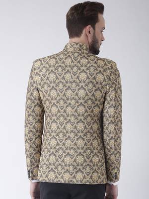 Multicolor Printed Polyester Stitched Men Blazers 5