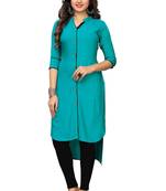  Blue Color Reyon 14KG  Stitched Kurti