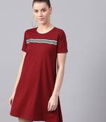 Maroon Tent Athleisure Dress