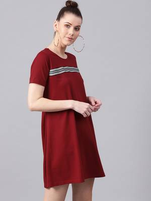 Maroon Tent Athleisure Dress 4