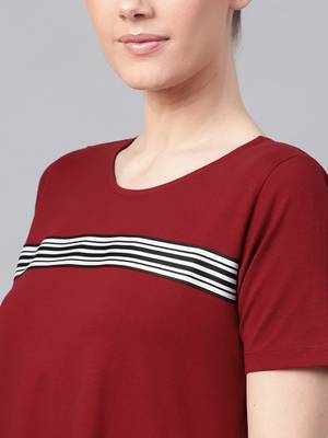 Maroon Tent Athleisure Dress 5