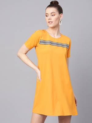 Mustard Tent Athleisure Dress 1
