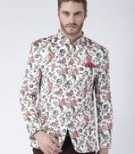 Multicolor Printed Polyester Stitched Men Blazers