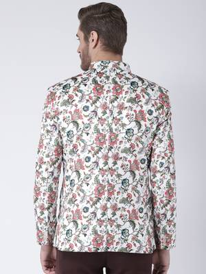 Multicolor Printed Polyester Stitched Men Blazers 5