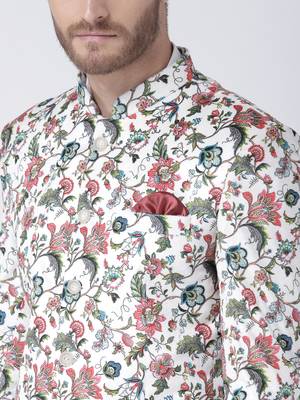Multicolor Printed Polyester Stitched Men Blazers 6