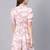 Pink Chain Print A-Line Dress