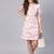 Pink Chain Print A-Line Dress
