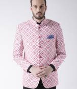 Multicolor Printed Polyester Stitched Men Blazers