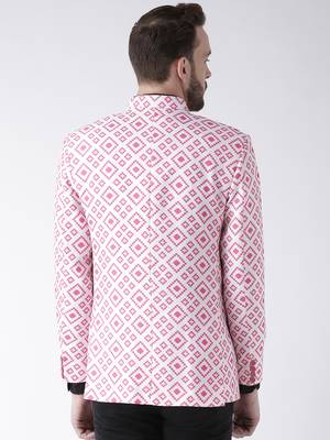 Multicolor Printed Polyester Stitched Men Blazers 5