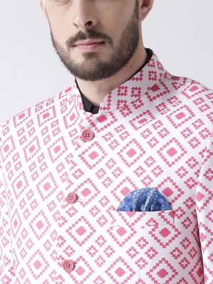 Multicolor Printed Polyester Stitched Men Blazers 6